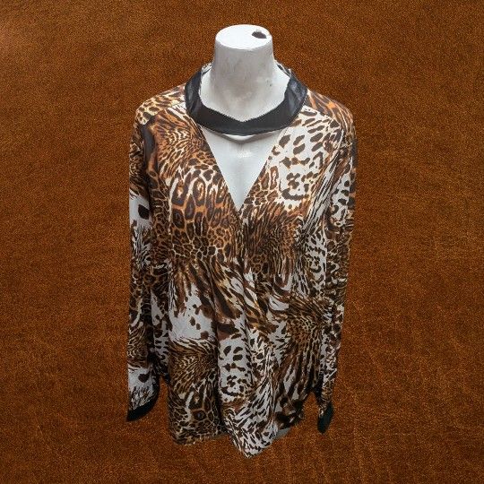 Women's Ashro Leopard Print Blouse 