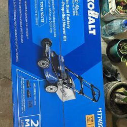 New Kobalt 48-volt, 20-in Cordless Self-propelled Lawn Mower with (2) 24-volt, 5 Ah Battery Included