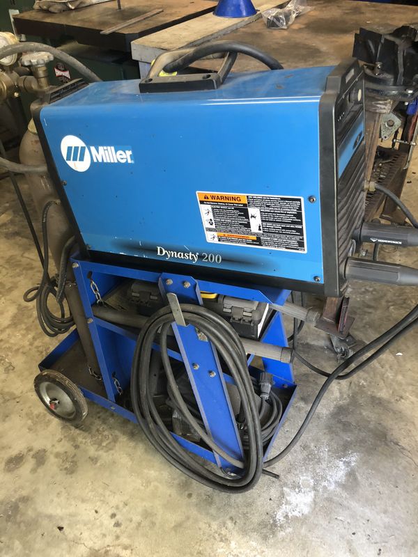 Miller Dynasty 200 Tig Welder with Argon Tank for Sale in Wellington
