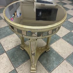 Gold Mirrored Side Table Or Coffee Table