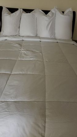 Abripedic bamboo filled blanket hypo_allergeni & breathable 300th count 100/Cotton shell full/Queen size