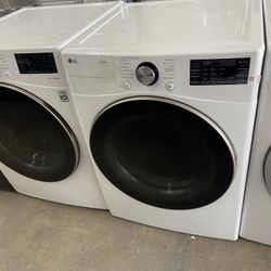 LG front load washer and electric dryer with 90 day warranty