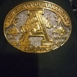 Arkansas Razorback Belt Buckle 