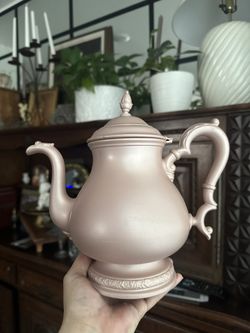 Vintage Decorative Teapot Pastel Pink