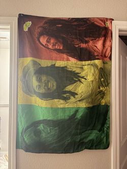 Bob Marley Rasta Flag Wall Tapestry