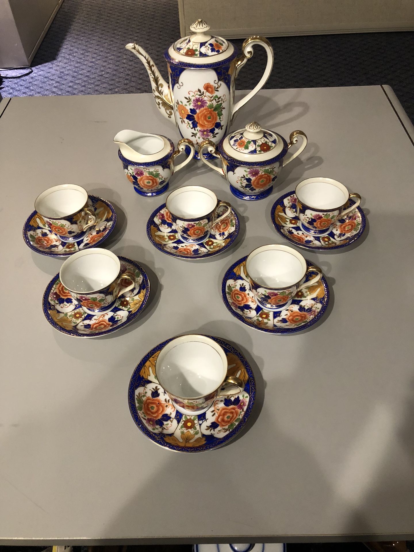 Tea Set- Gold Hand Painted China From Occupied Japan