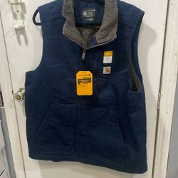 Carhartt Vest Size L loose Fit Navy Color