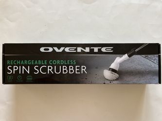OVENTE Rechargeable Cordless  Spin Scrubber Set, New
