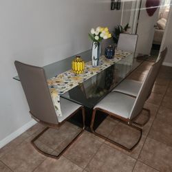 Comedor en Cristal Templado 4 Puestos