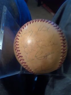 Autographed baseball