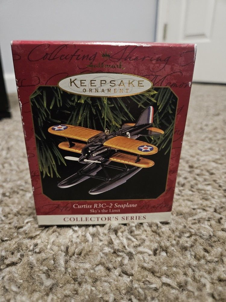 New Hallmark Keepsake Ornament Curtiss R3C-2 SEAPLANE Sky's The Limit 