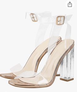 Clear Heels Size 9.5 