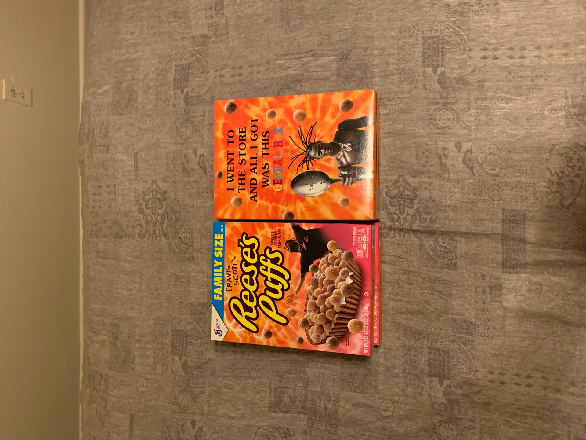 4 family size Travis Scott cereal