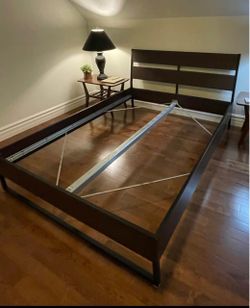 IKEA Trysil queen bed frame. Great condition, sleek minimalist style, great for small spaces