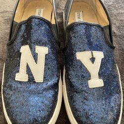 Steve Madden Blue Sequin N.Y. Size 10 Shoes