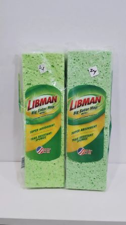 LIBMAN BIG GATOR MOP REFILL Sponge New (2 pack)