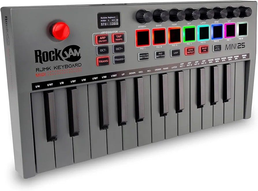 RockJam 25 Key Midi Keyboard w Bluetooth