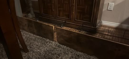 (4) Under The Bed Storage Drawers With Wood Face