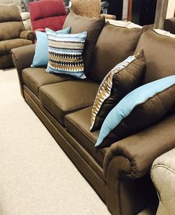 Stunning chocolate gorgeous sofa! Luxury Sectional Couch And Loveseat Set Deals Here