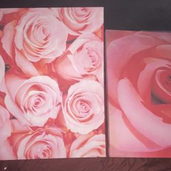 2 —PinkRose Pictures . 2.5 ft. X 2.5 ft. $10 Each