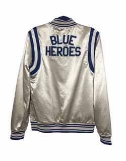 Scotch & Soda Blue Heroes Satin Varsity Jacket Men’s M