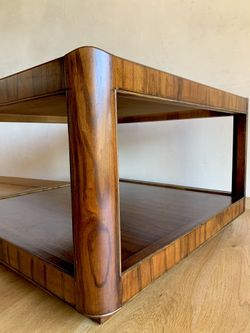 MID CENTURY MODERN Rosewood Coffee Table RETRO VINTAGE Two tier GORGEOUS