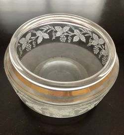 Vintage Etched Grape Ceiling Light Fixture