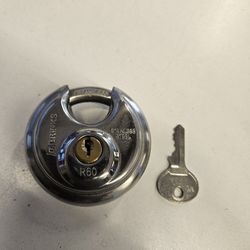 Brinks Stainless Steel 60mm Keyed Discus Padlock with 5/8in Shackle $5