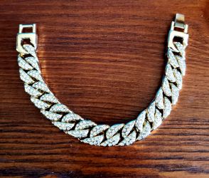 Gold Plated Cuban Link Bracelet