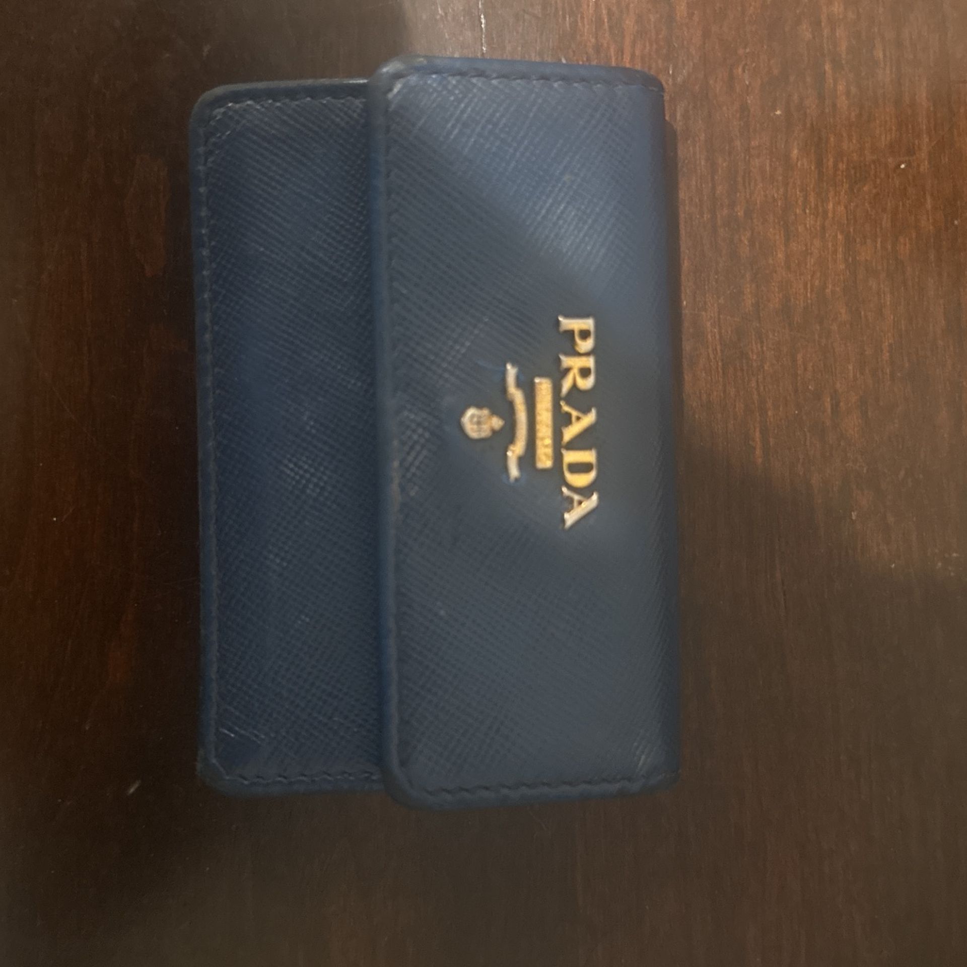 Prada Blue Leather Purse