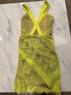 Three Floor Lime Dress