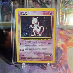 Pokemon Mewtwo Base Set Italian LP