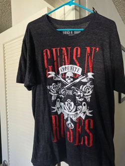 5 Men's XL Rock Band T-Shirts – AC/DC, Guns N' Roses, Nirvana & Def Leppard