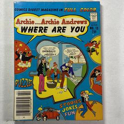 Archie Andrews Where Are You #13 Comics Digest February 1980 Comic Book Magazine
