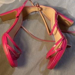 Woman’s Pink Heeled Sandals 