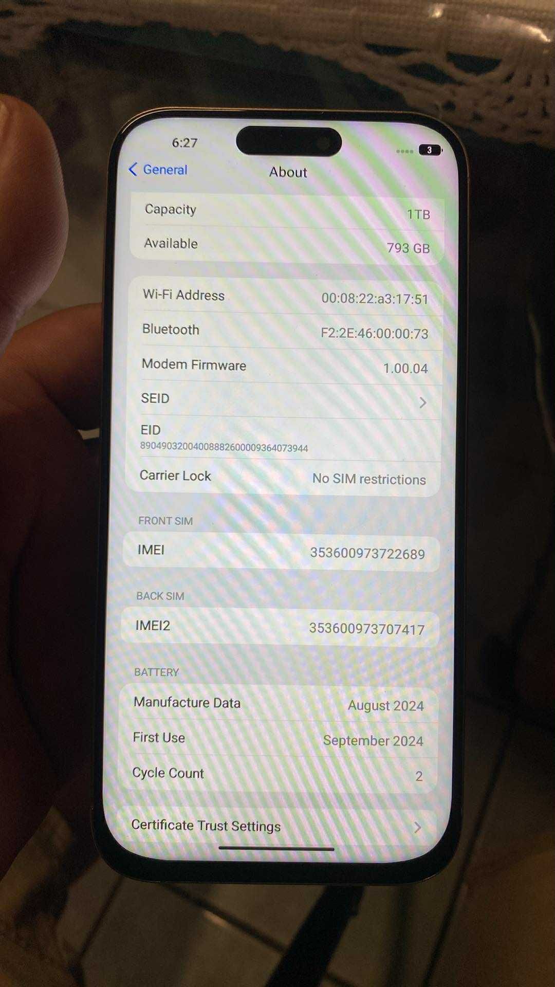 Iphone 16 Plus Pro (like New)