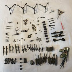 Vintage Gi Joe Accessories Parts Weapons Lot Of 179 Total Pieces
