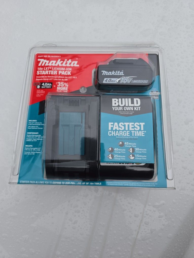 Makita Battery Starter Kit 4.0 With Charger