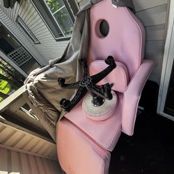 Pink Massage chair/table