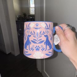 New Dog Mug With Tag
