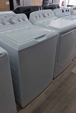 Like New ! GE DEEP FILL TOP LOAD GE WASHER W/ AGITATOR & GAS DRYER SET ! WARRANTY INCLUDED ! DELIVERY AVAILABLE !