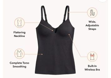 Women's Shapermint Sweetheart Built-In Wireless Bra Shaping Cami 62206