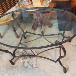 Beautiful Iron Glass Table