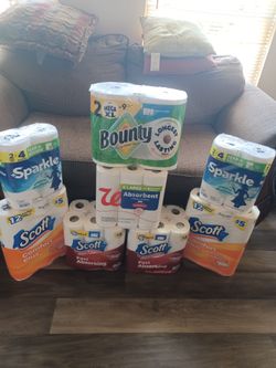 Paper towels and toilet paper bundle