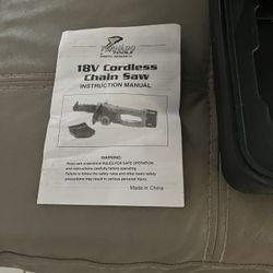 18 V cordless chainsaw