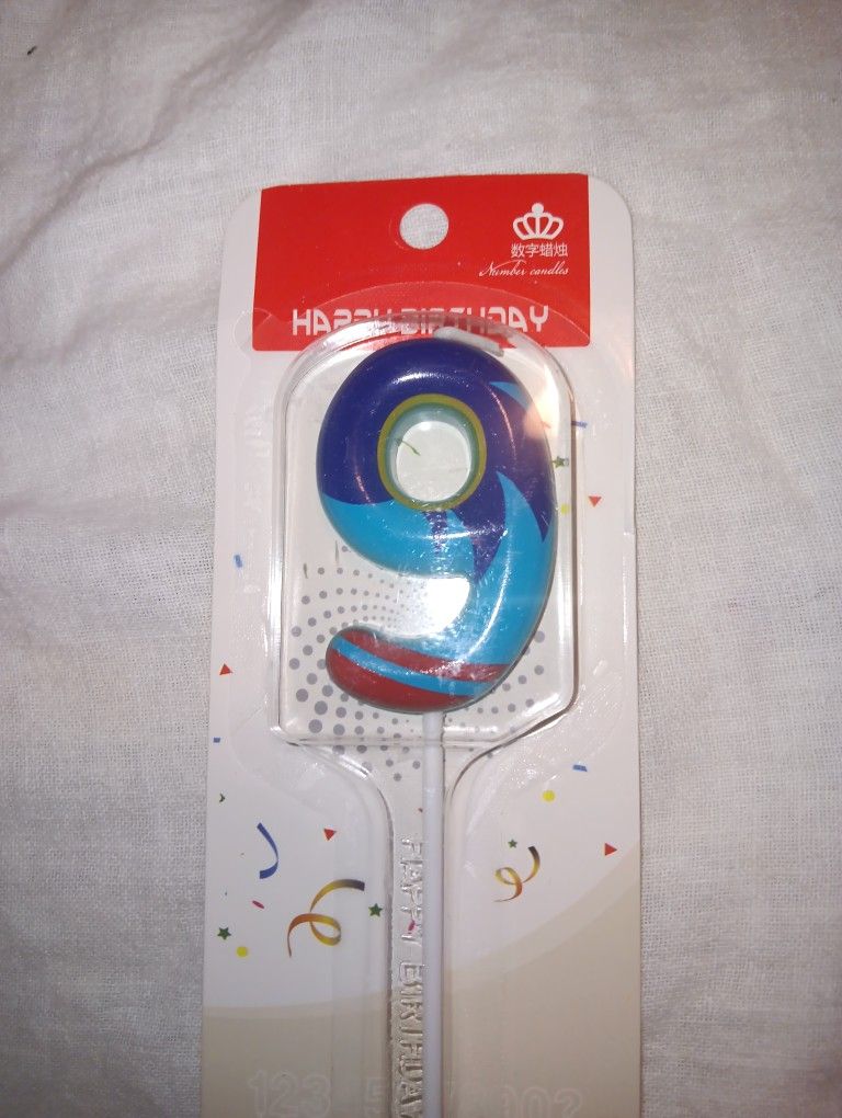 Sonic The Hedgehog Birthday Candle 