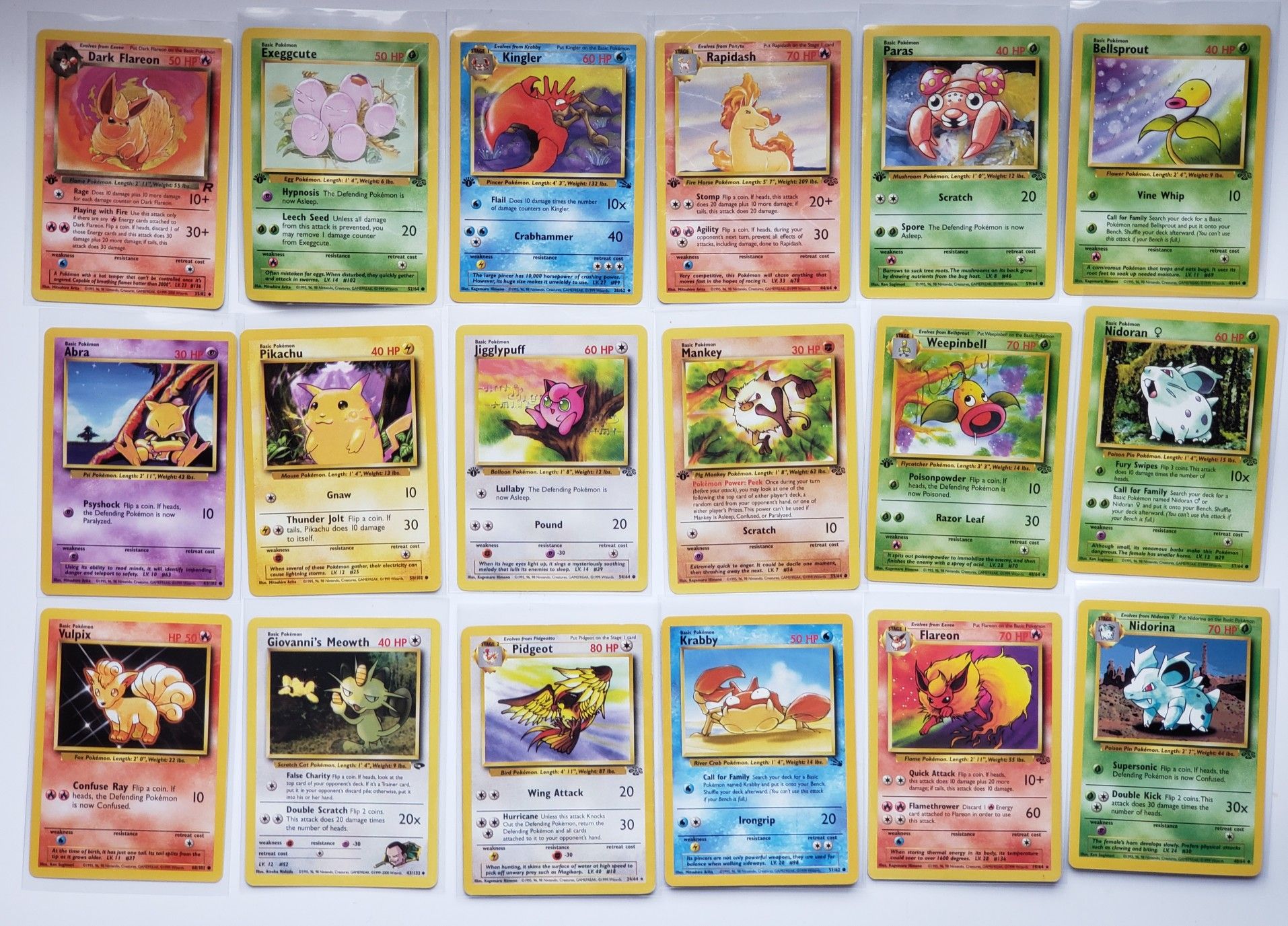 RARE Pokemon Base, Jungle, Fossil, Team Rocket & Gym Leader Cards!