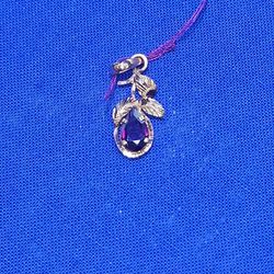 10kt YG Small Purple Stone Pendant. (C-3) ASK FOR RYAN. #370810225