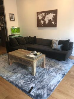 Wood coffee table