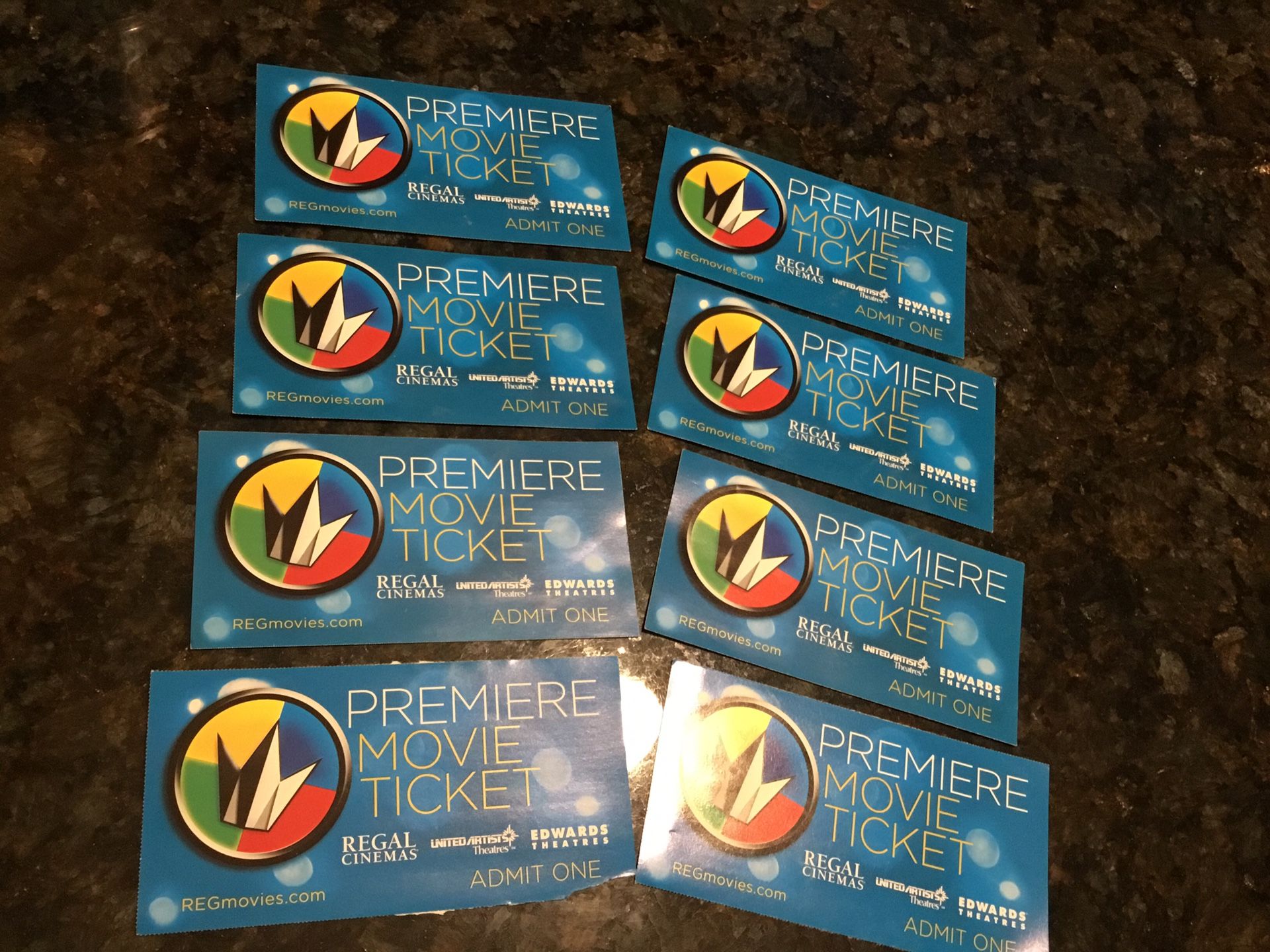 Regal Cinemas Premiere Movie Tickets    $5 Each    Great Stocking Stuffer / Gift